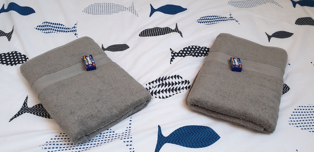 Linge de toilette fourni, lits faits à votre arrivée