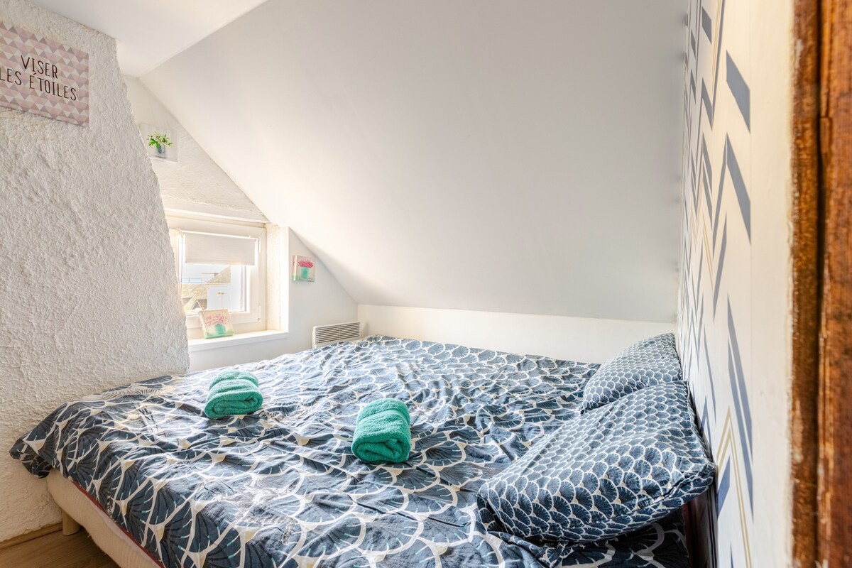 Vue mer depuis le lit
