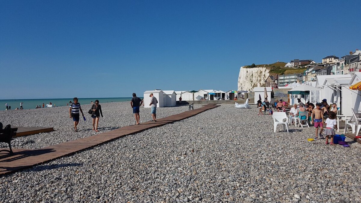 Mers-les-Bains et ses cabines de plage